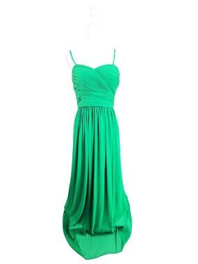 VTG Watters & Watters Emerald Green Sweetheart Chiffon Long Gown Women Size 4